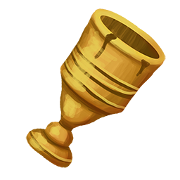 Weathered gold chalice